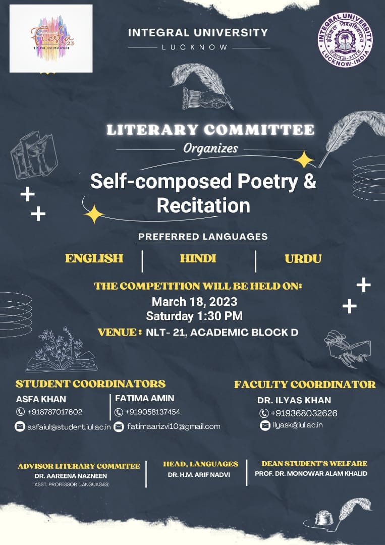 Self - Composed Poetry & Recitation